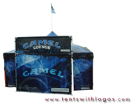 20 x 20 Hexagonal Custom Tent - Camel